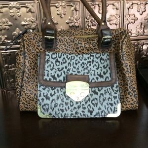 Jessica Simpson Animal Print Satchel